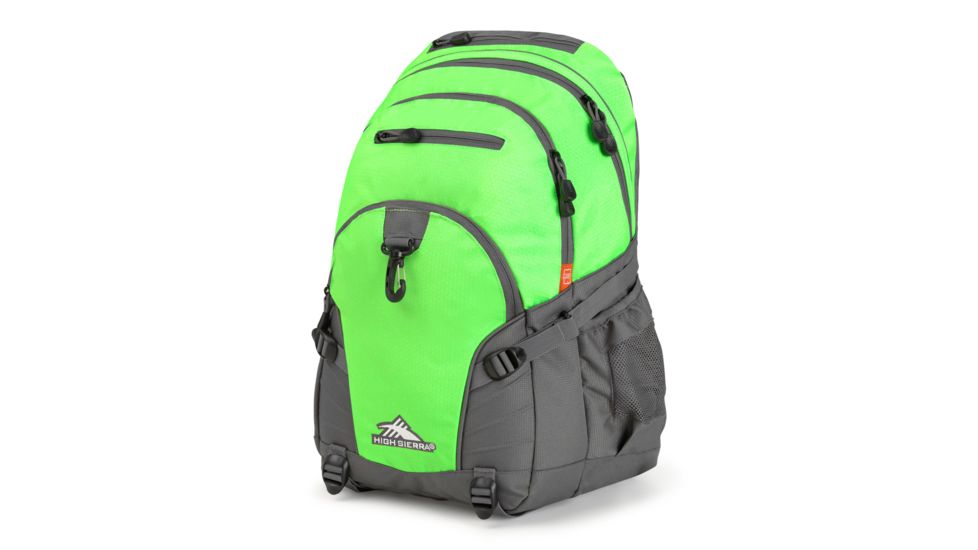 High Sierra Loop Backpack, Lime/Slate, 19inx 13.5inx 8.5in, 53646-4962