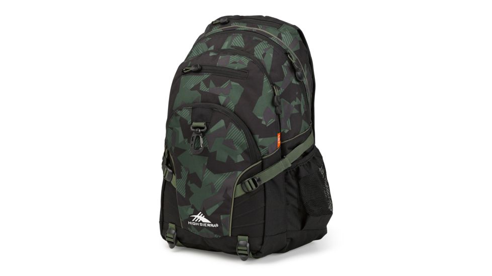 High Sierra Loop Backpack, Shattered Camo/Black/Olive, 19inx 13.5inx 8.5in, 53646-6792