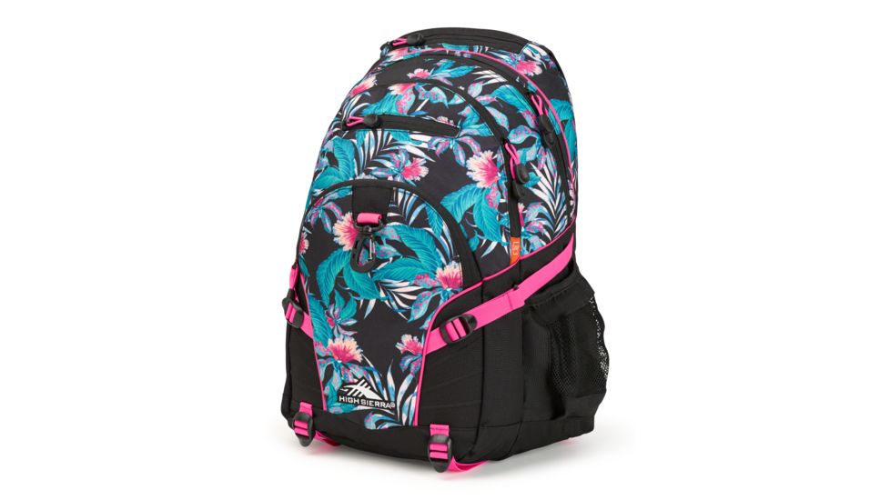 High Sierra Loop Backpack, Tropic Nights/Black/Flamingo, 19inx 13.5inx 8.5in, 53646-6804