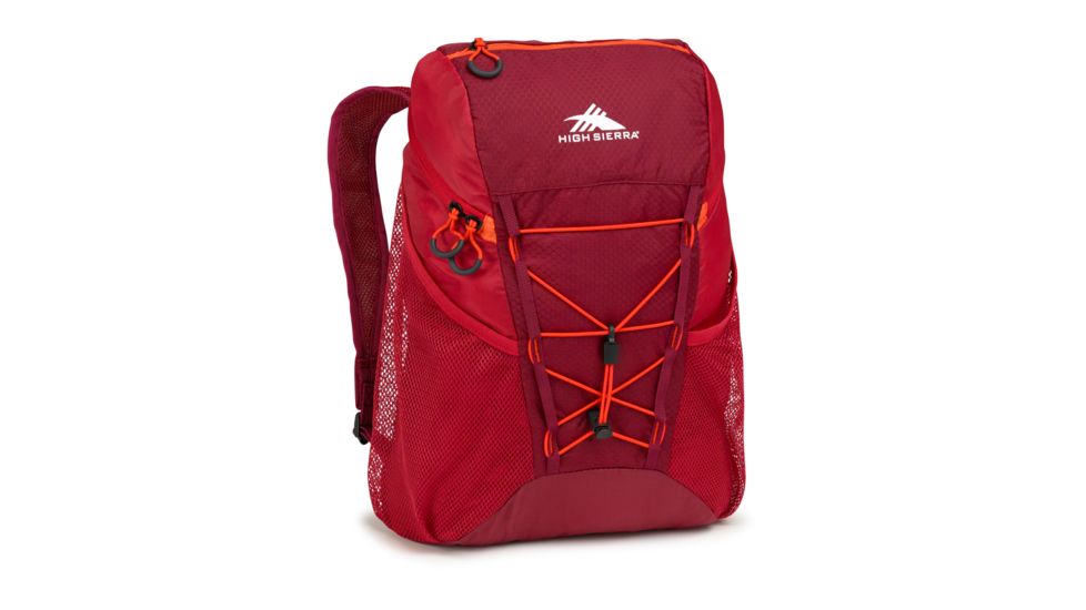 High Sierra Pack-N-Go 2 18L Sport Backpack, Brick Red/Carmine/Red Line, 18.0inx 11.0inx 8.0in, 63906-4417