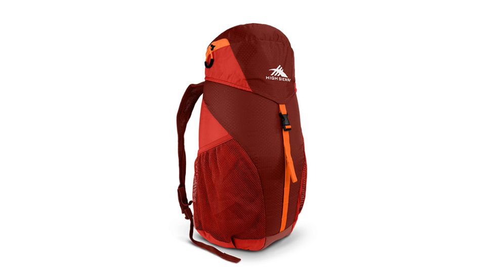 High Sierra Pack-N-Go 2 20L Sport Backpack, Brick Red/Carmine/Red Line, 18.5inx 10.0inx 8.5in, 63908-4417