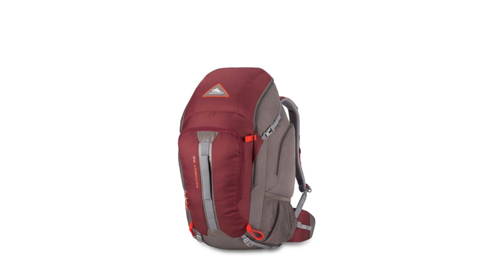 High Sierra Pathway 50L Backpack, Cranberry/Slate/Redrock, 23.0inx 12.5inx 9.0in, 79547-5742