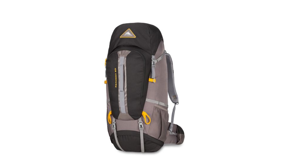 High Sierra Pathway 60L Backpack, Black/Slate/Gold, 25.0inx 13.0inx 9.0in, 79548-5745