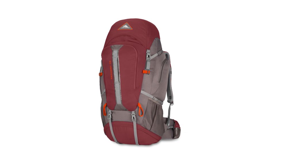 High Sierra Pathway 70L Backpack, Cranberry/Slate/Redrock, 25.0inx 13.0inx 9.0in, 79549-5742