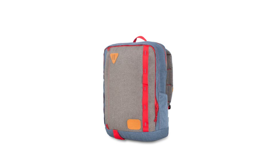 High Sierra Square Pack Backpack, Dusty Blue/Slate/Crimson, 18.0inx 12.0inx 6.0in, 106510-6422