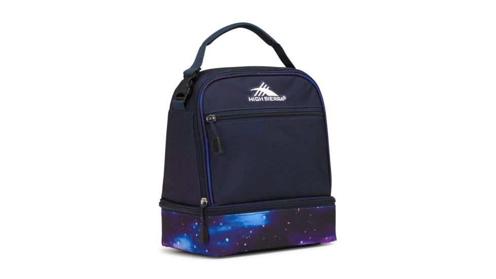 High Sierra Stacked Compartment Lunch Bag, Midnight Blue/Cosmos, 10.5inx 8.5inx 5.5in, 74714-5845