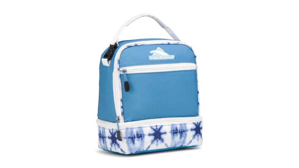 High Sierra Stacked Compartment Lunch Bag, Mineral/Indigo Dye/White, 10.5inx 8.5inx 5.5in, 74714-5850
