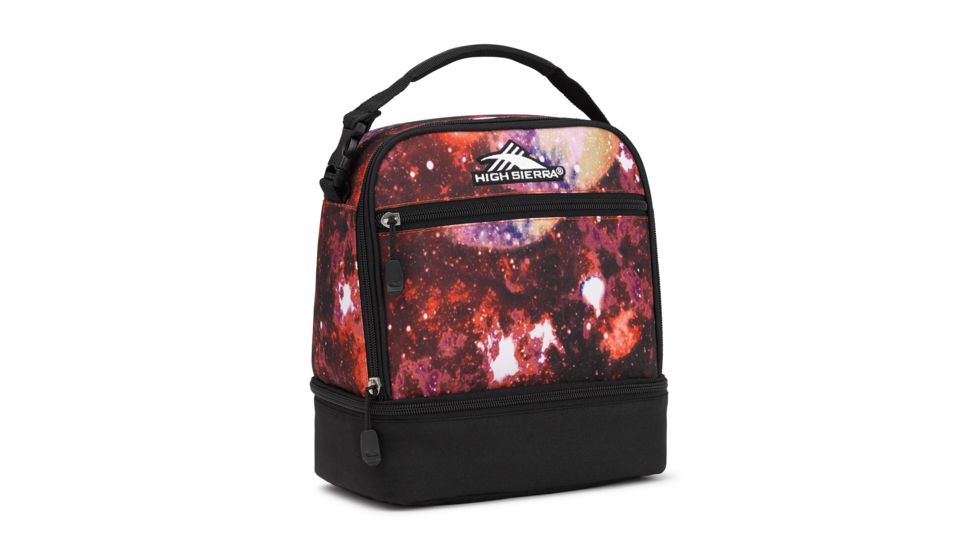 High Sierra Stacked Compartment Lunch Bag, Space Age/Black, 10.5inx 8.5inx 5.5in, 74714-6797