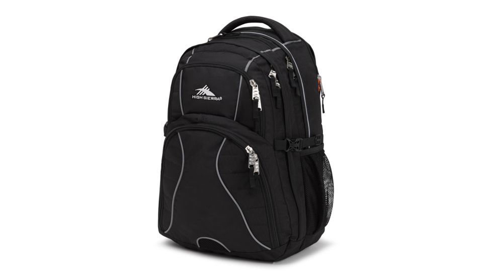 High Sierra Swerve Laptop Backpack, Black, 19inx 13inx 8in, 53665-1041