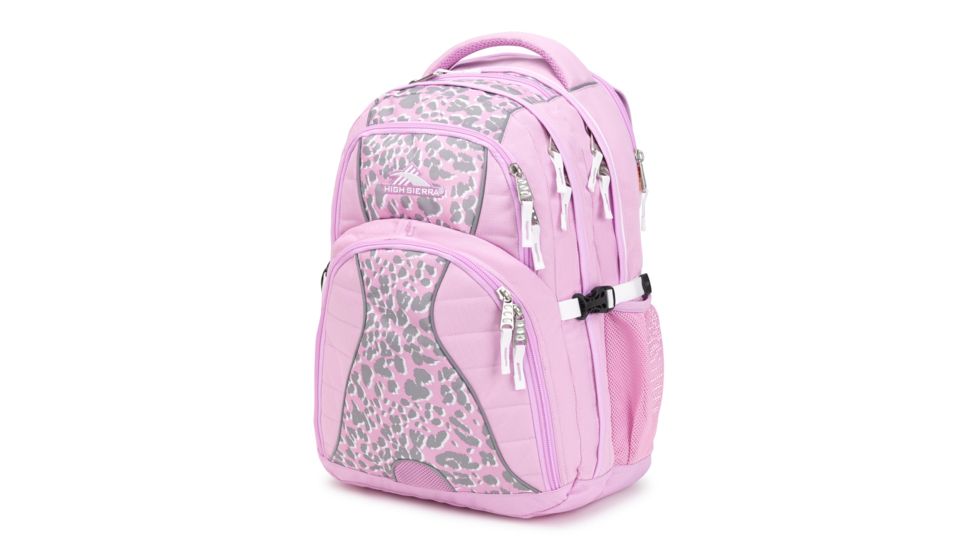 High Sierra Swerve Laptop Backpack, Iced Lilac/Shadow Leopard/White, 19inx 13inx 8in, 53665-6748