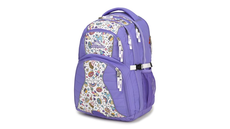 High Sierra Swerve Laptop Backpack, Lavender/Sweet Cakes/White, 19inx 13inx 8in, 53665-5839