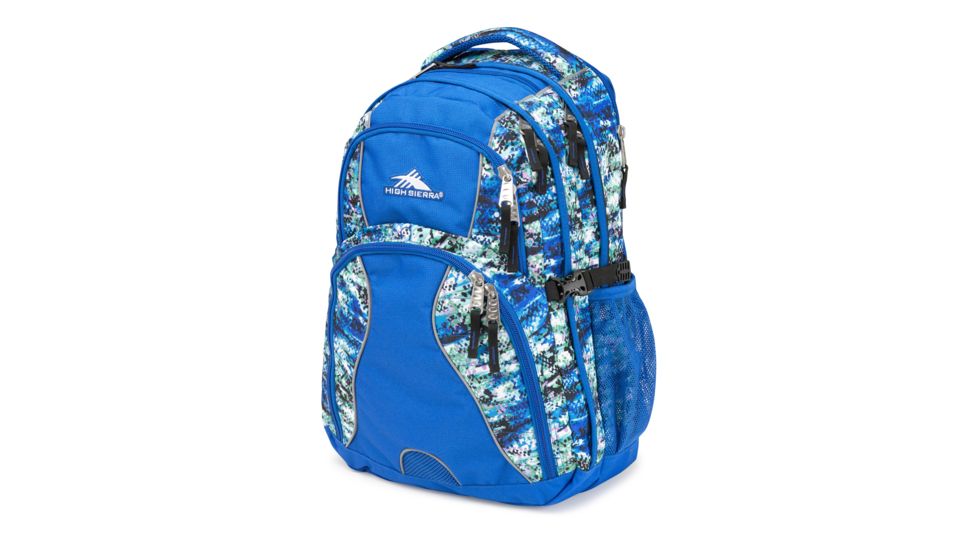 High Sierra Swerve Laptop Backpack, Python/Vivid Blue/Black, 19inx 13inx 8in, 53665-4974