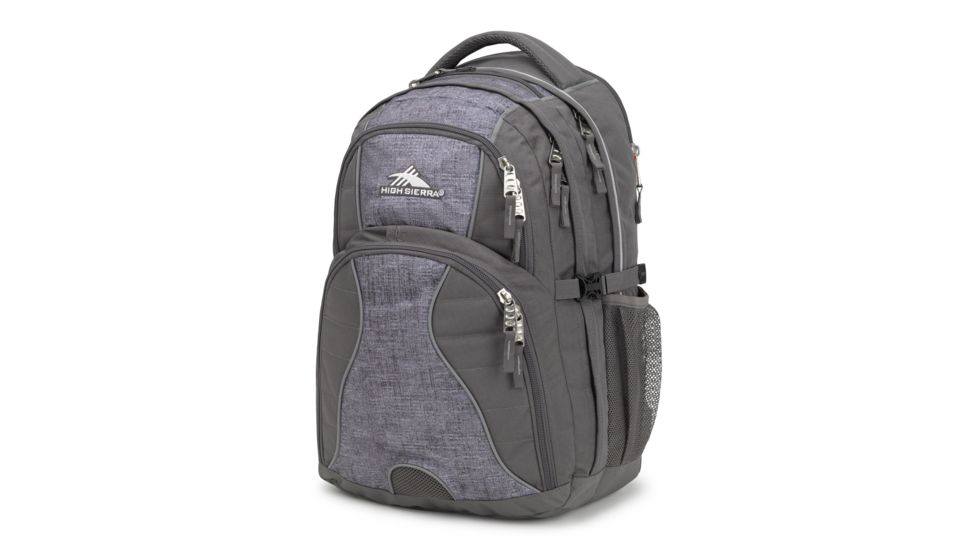 High Sierra Swerve Laptop Backpack, Slate/Woolly Weave, 19inx 13inx 8in, 53665-6796