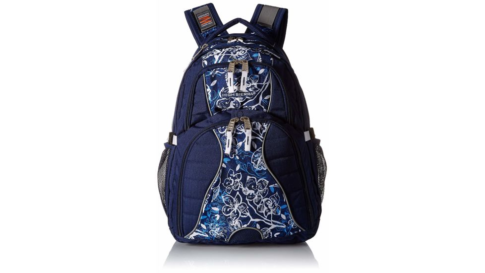 High Sierra Swerve Laptop Backpack, True Navy/Enchanted/White, 19inx 13inx 8in, 53665-4992