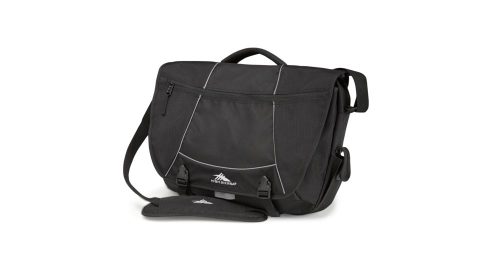 High Sierra Tank Messengar Bag, Black, 18.0inx 13.5inx 7.0in, 53650-1041