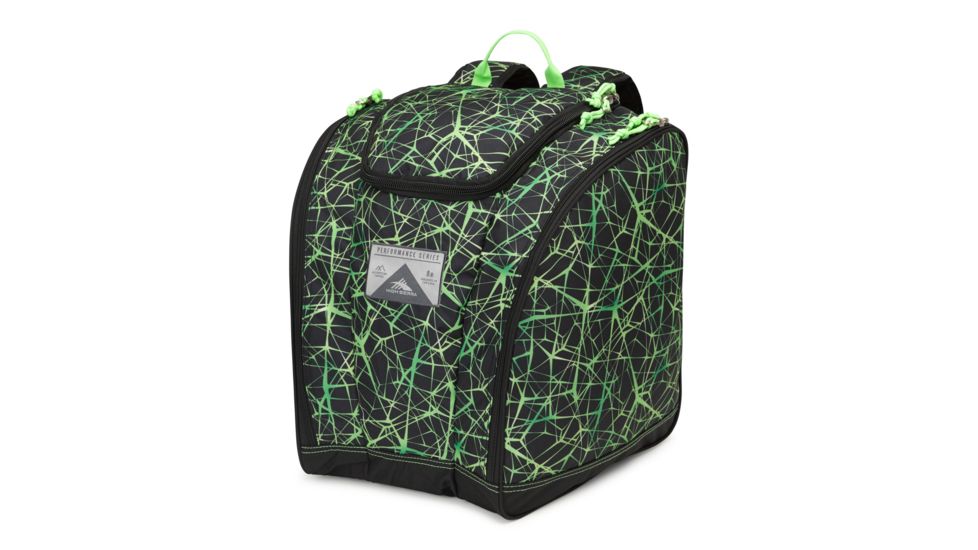 High Sierra Trapezoid Boot Bag, Digital Web/Black/Lime, 16 x 16 x 13.5in, 53892-5808