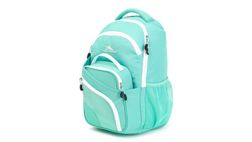 High Sierra Wiggie Lunch Kit Backpack, Aquamarine/White, 17.5inx 11.5inx 7in, 105187-5403