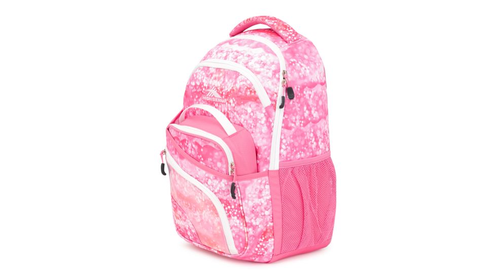 High Sierra Wiggie Lunch Kit Backpack, Effervescent/Pink Lemonade/White, 17.5inx 11.5inx 7in, 105187-6740