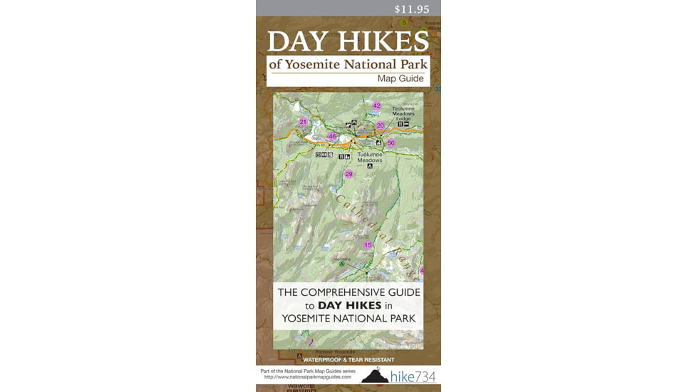 Hike734 Day Hikes Yosemite Map Guide 9780988975361