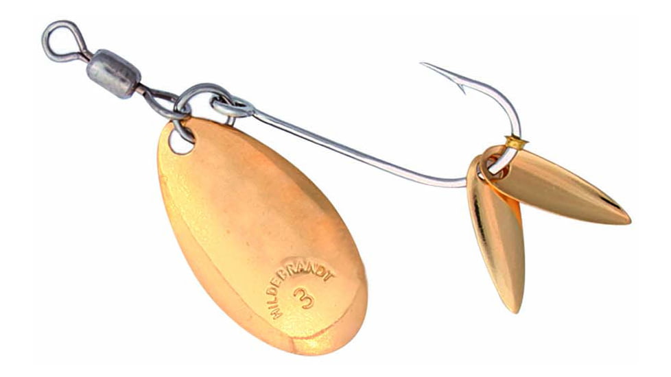 Hildebrandt Flicker Spinner, 1 1/4in, 1/32 oz, Gold, 2/Pack, 1FLG