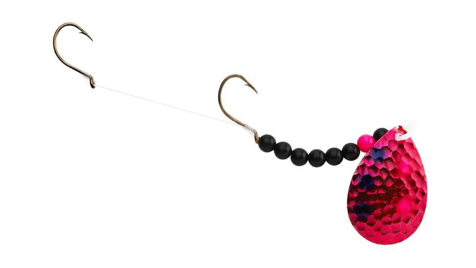Hildebrandt Hammer Time Walleye Spinner, Sz 2 Hook Metallic Cerise, 575U-MCER