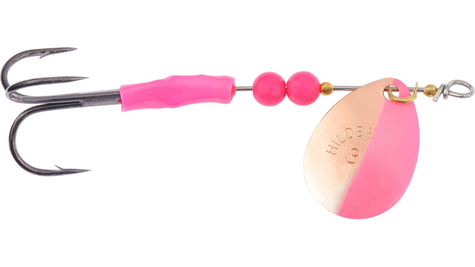 Hildebrandt Salmon Spinner SZ 3.5, Copper-Pink Tip Blade, SZ 1 Treble Hook, 335-CP