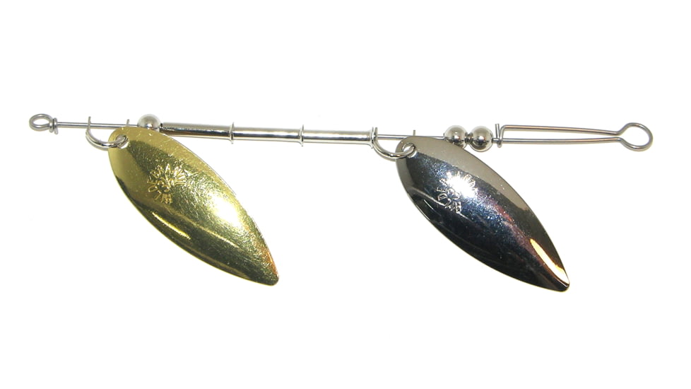 Hildebrandt Slim Eli Spinner/Attractor Double Blade, Number 5 50/50 Nickel Brass, 2/Pack, 5SDNB