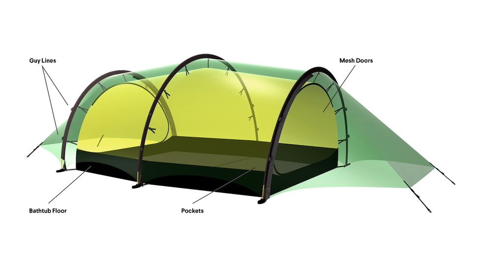 Hilleberg Helags Tent - 2 Person, Red, 18412