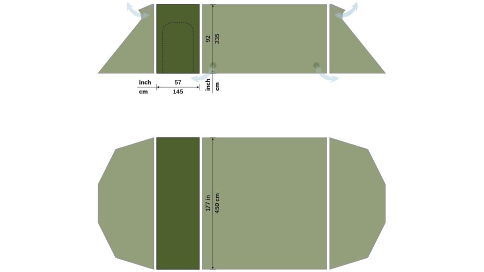 Hilleberg Stalon XL Extension, Green, 016571C