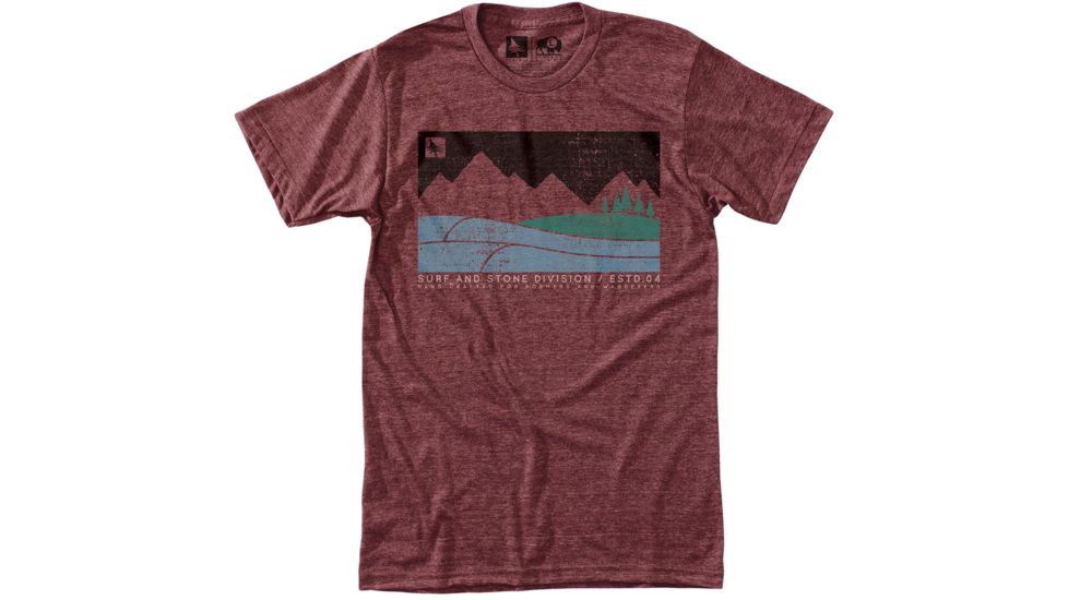 HippyTree Boundary Tee - Men's -Heather Rust-XX-Large