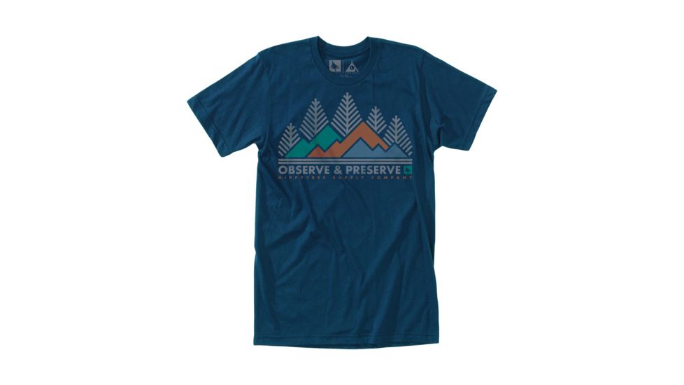 HippyTree Mens Heritage Tee, Navy, Medium, 2246-NAVY-M