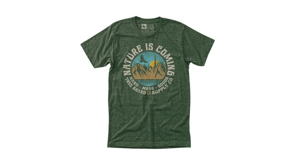 HippyTree Mens Madison Crew Sweatshirt, Heather Forest, Medium, 2205-HEATHER FOREST-M