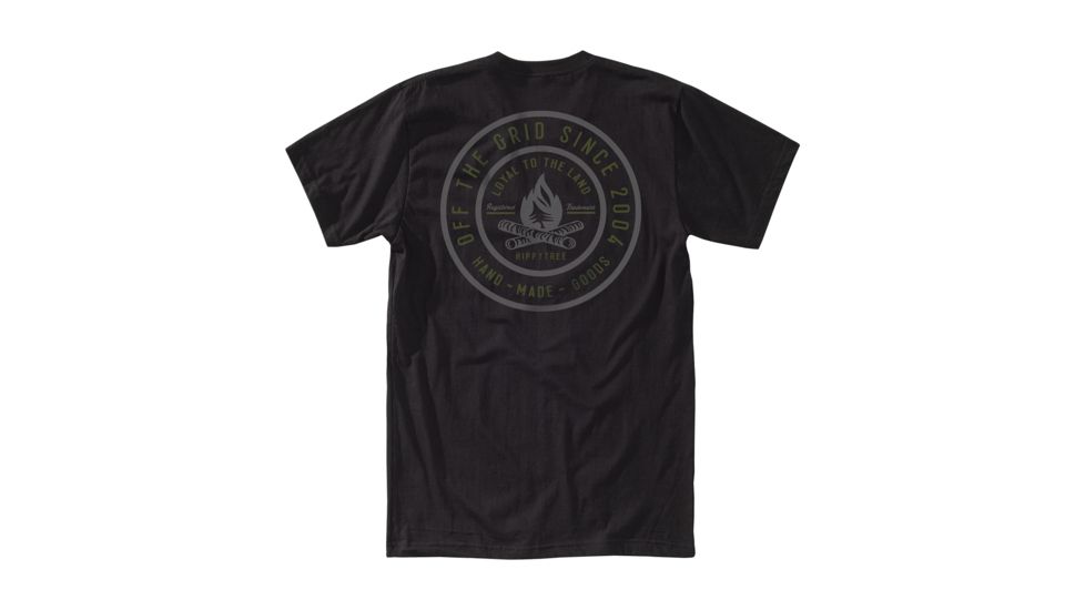 HippyTree Mens Signal Tee, Black, Small, 2253-BLACK-S