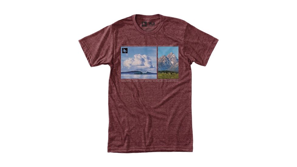 HippyTree Mens Splice Tee, Heather Rust, Extra Large, 2265-HEATHER RUST-XL