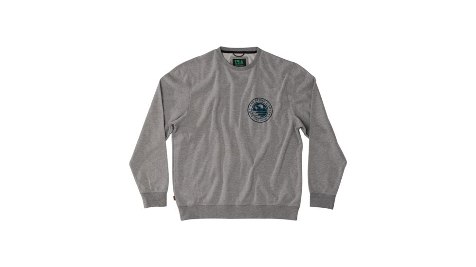 HippyTree Mens Tacoma Crew Sweatshirt, Heather Grey, Small, 2209-HEATHER GREY-S