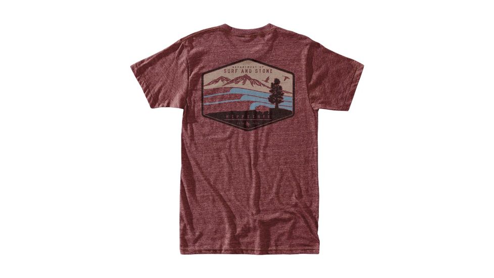 HippyTree Mens Tahoma Tee, Heather Rust, Small, 2014-HEATHER RUST-S