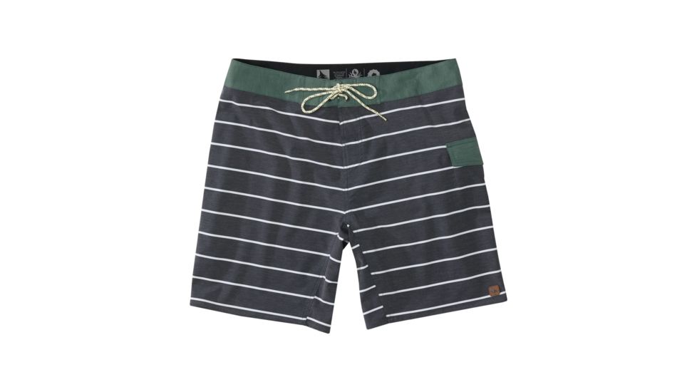 HippyTree Mens Zuma Trunk Board Shorts, Asphalt, 28 Waist, 2170-ASPHALT-28