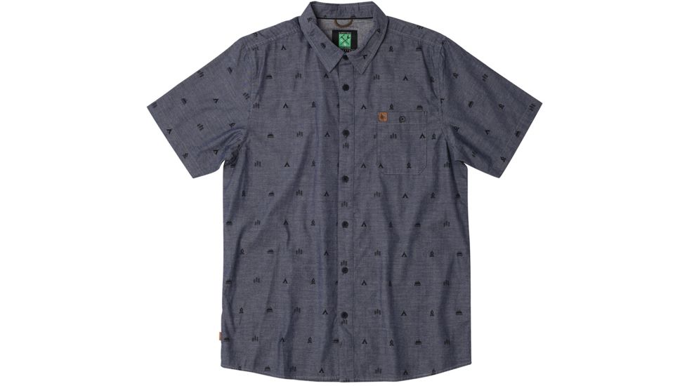 HippyTree Symbol Woven Shirt - Men's -Blue-Small