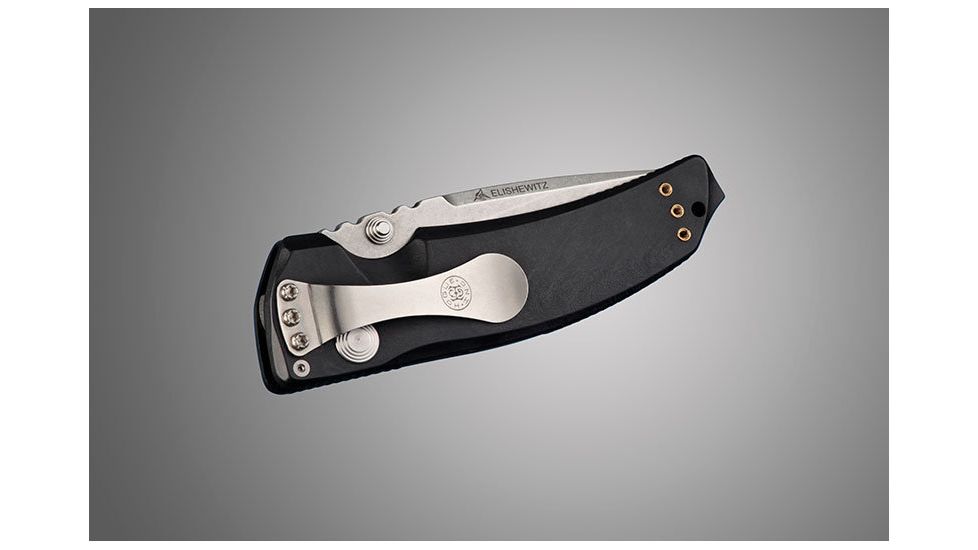 Hogue EX-03 4in Folder Drop Point Blade Tumble Finish Polymer Frame - Matte Black 34350