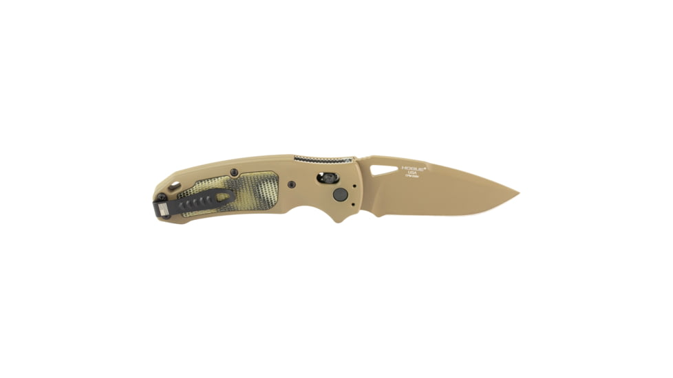 Hogue K320 AXG Folding Knife, 3.5in, Sig Sauer P320 Firearm Match, CPM-S30V, Drop Point Blade Cerakote Finish, Flat Dark Earth Handle, HO36375