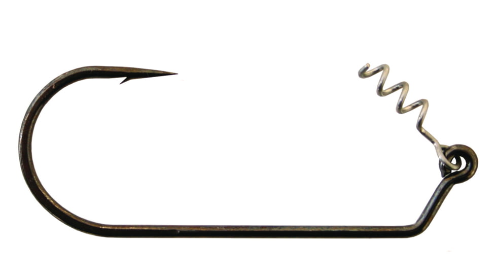 Hogy Unweighted Classic Swimbait Hook, Needle Point, Long Shank, Light Wire, Bait Keeper, Nickel, Size 10/0, 3 Per Pack, HSBH10U
