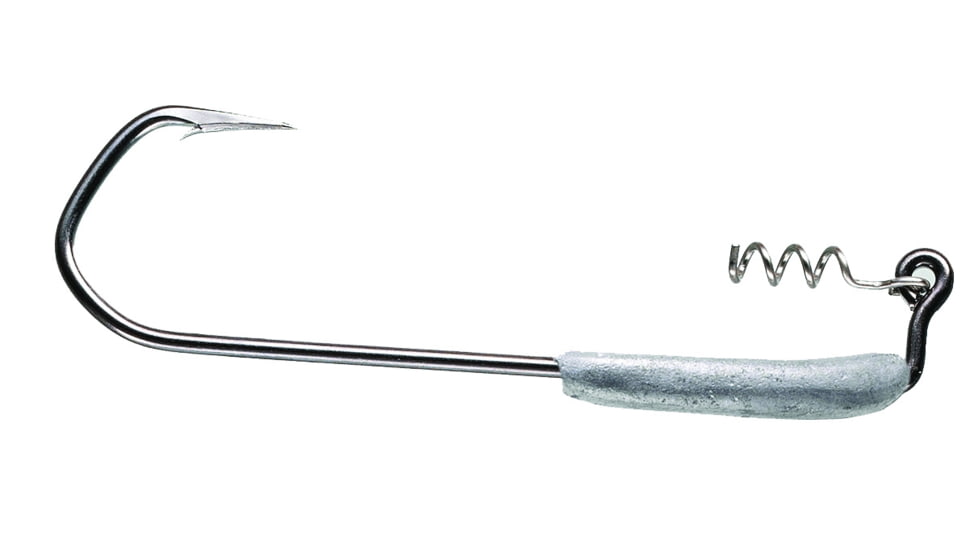 Hogy Weighted Single Swimbait Barbarian Hook, 1oz, Needle Point, 1X Long Shank, Bait Keeper, Size 12/0, HSBH12b