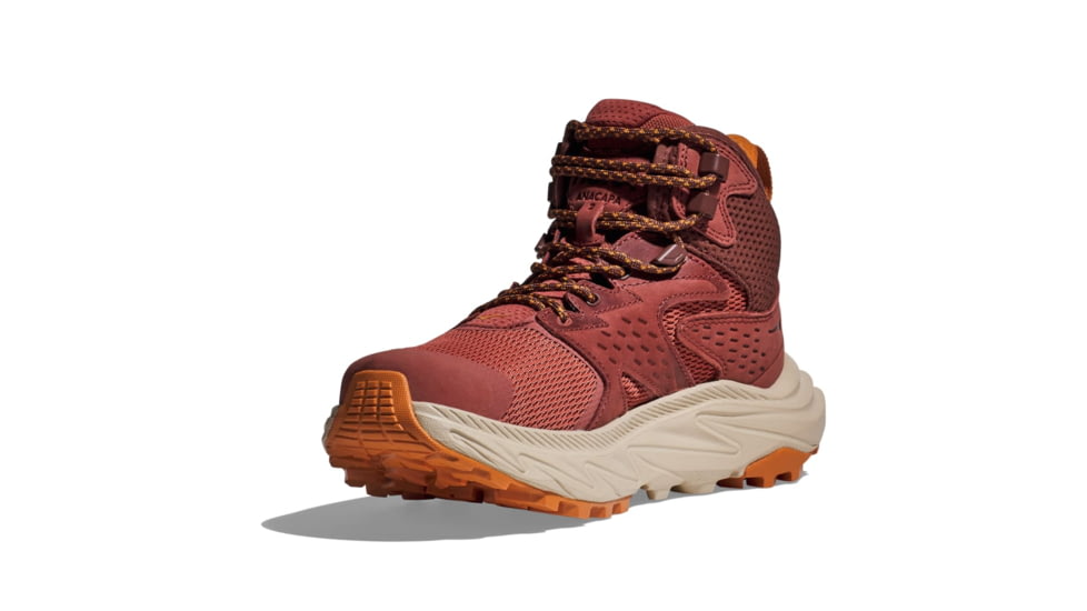 Hoka Anacapa 2 Mid GTX Hiking Shoes - Womens, Hot Sauce/Shifting Sand, 11B, 1142831-HSSS-11B