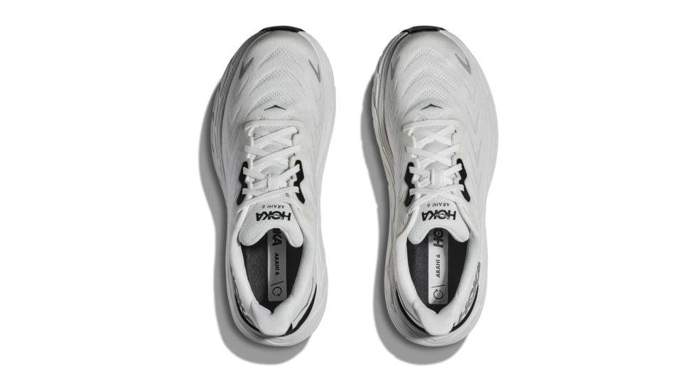 Hoka Arahi 6 Road Running Shoes - Mens, Blanc De Blanc/Steel Wool, 10D, 1123194-BDBSW-10D