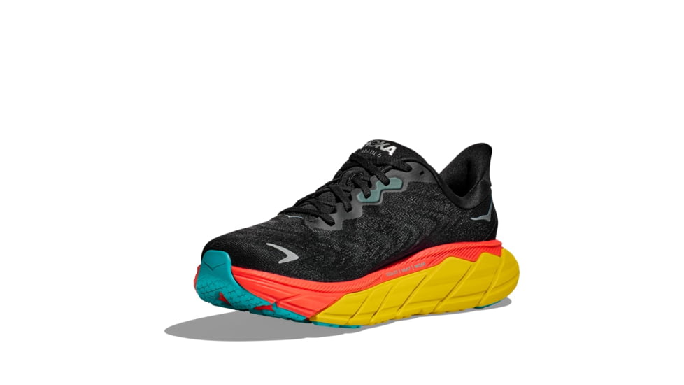 Hoka Arahi 6 Road Running Shoes - Mens, Flame/Black, 09.5D, 1123194-FMBC-09.5D