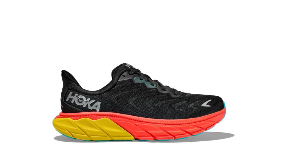 Hoka Arahi 6 Road Running Shoes - Mens, Flame/Black, 09.5D, 1123194-FMBC-09.5D