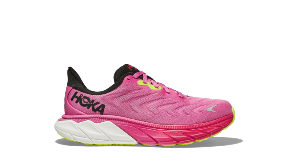 Hoka Arahi 6 Road Running Shoes - Womens, Strawberry/Black, 10B, 1123195-SYBC-10B