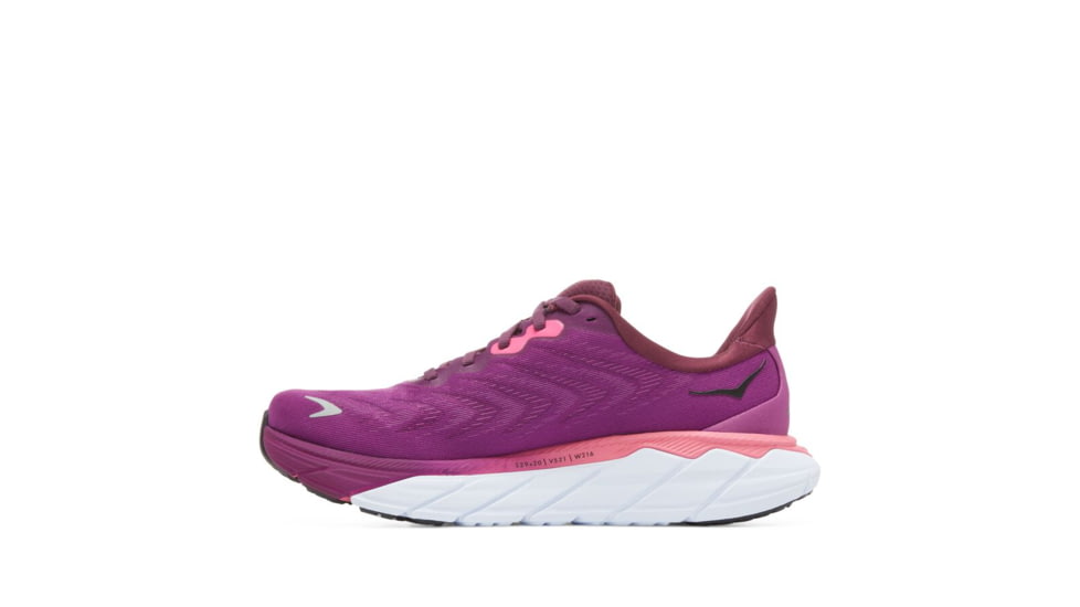 Hoka Arahi 6 Road Running - Womens, Grape Wine / Beautyberry, 08.5B, 1123195-GWBY-08.5B