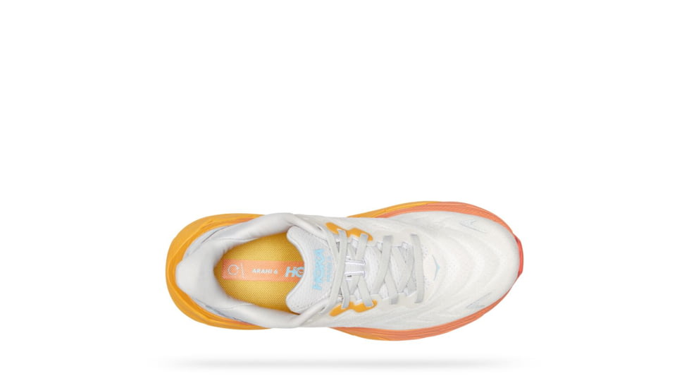 Hoka Arahi 6 Road Running - Womens, Nimbus Cloud / Blanc De Blanc, 05.5B, 1123195-NCBDB-05.5B