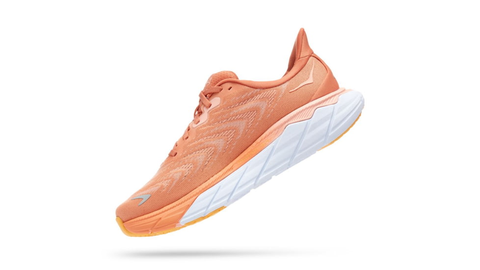 Hoka Arahi 6 Road Running - Womens, Sun Baked / Shell Coral, 10.5B, 1123195-SBSCR-10.5B